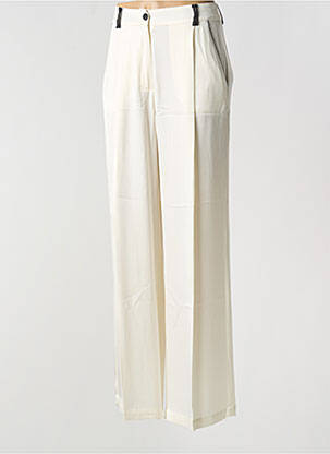 Pantalon larg bej ATTIC AND BARN femeie