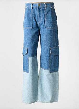 Blugi cu croială largă albastru GANNI femeie