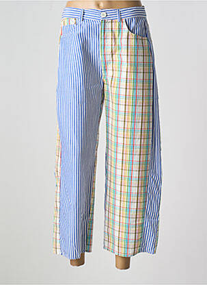 Pantalon larg albastru V.DE.VINSTER femeie