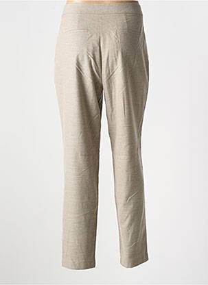 Pantalon drept talie elastică mărime normală maro HANA SAN femeie