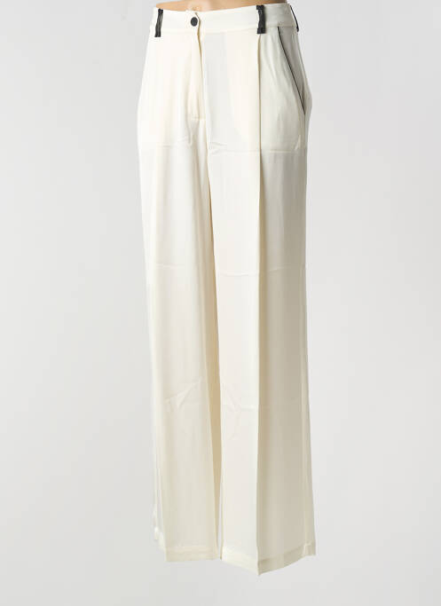 Pantalon larg bej ATTIC AND BARN femeie