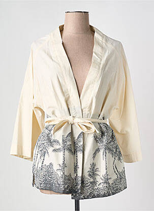 Jachete kimono mâneci lungi bej DIEGA femeie