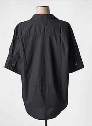 Bluză țesătură poplin mâneci 3/4 negru RAILS femeie