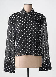 Cămașă țesătură crep mâneci lungi negru ROTATE femme