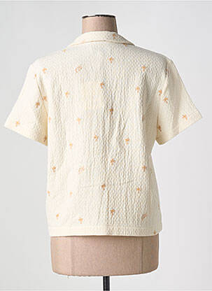 Cămașă țesătură crep mâneci scurte bej MAISON LABICHE femeie