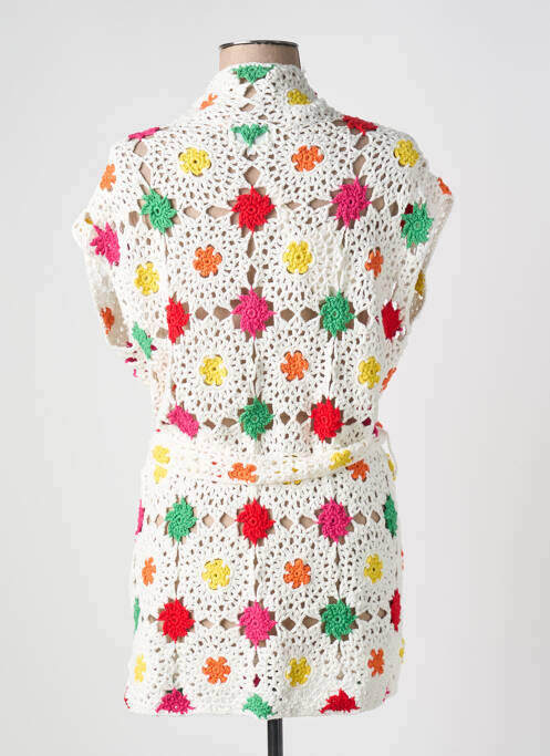 Vestă cu mâneci scurte alb LES TRICOTS DE LÉA femeie