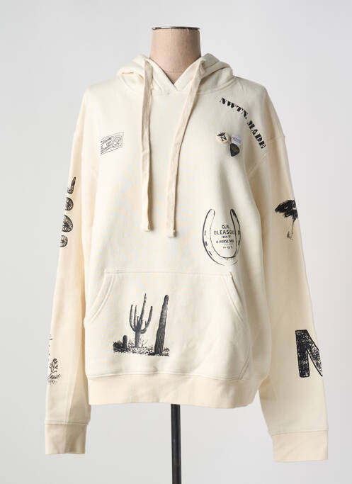 Hanorac cu glugă bej NEWTONE femeie