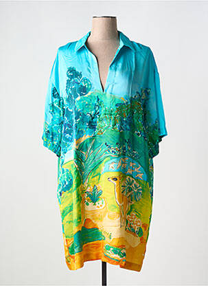 Rochie midi albastru ME369 femeie