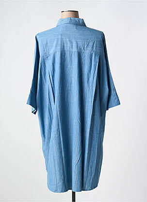 Rochie midi mâneci 3/4 mâneci 3/4 albastru CHARLIE JOE femeie
