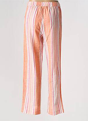 Pantalon drept talie elastică portocalie CHARLIE JOE femeie