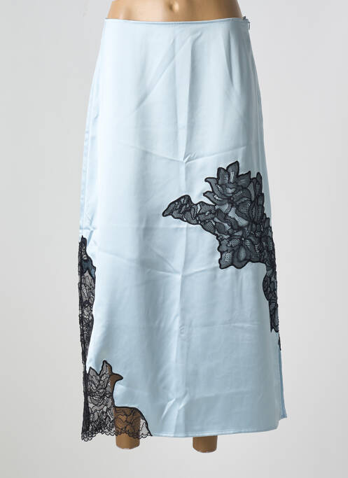 Fustă lungă albastru GANNI femeie