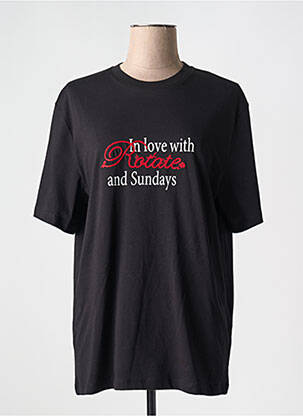 Tricou negru ROTATE femeie