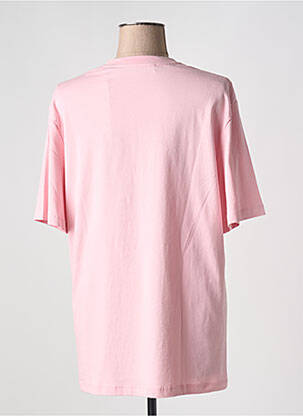 Tricou guler rotund mâneci scurte roz închis ROTATE femeie