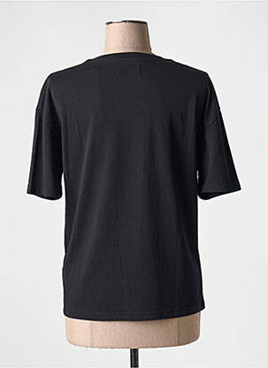 Tricou serigrafie flockată mâneci scurte negru ARNACOEUR femeie