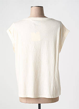 Tricou croială dreaptă mâneci scurte bej MKT STUDIO femme
