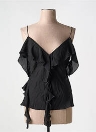 Top croială cambrată fără mâneci negru DOROTHEE SCHUMACHER femme