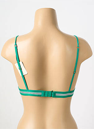 Sutien efect material satinat top triunghiuri verde LOVE STORIES femeie