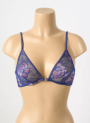 Sutien fără armatură top triunghiuri violet LA NOUVELLE femeie