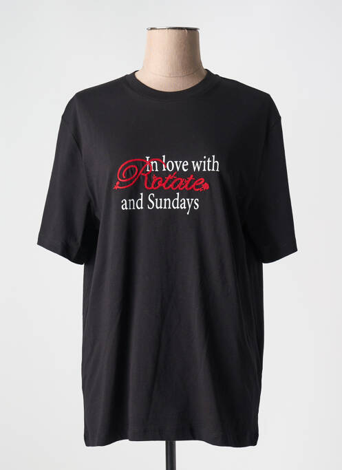 Tricou negru ROTATE femeie