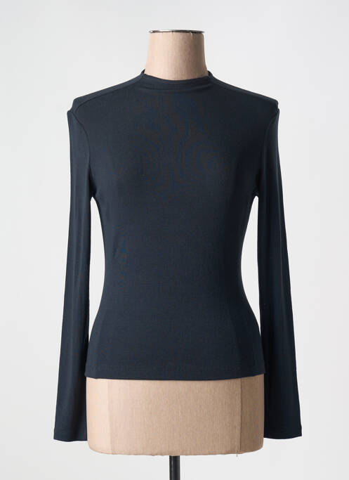 Tricou elasticitate mâneci lungi negru REMAIN femme