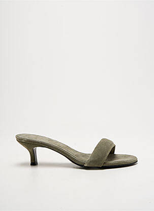 Mulete/saboți nubuc toc de 4 la 6 cm verde DOROTHEE SCHUMACHER femeie