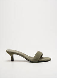 Mulete/saboți nubuc toc de 4 la 6 cm verde DOROTHEE SCHUMACHER femme