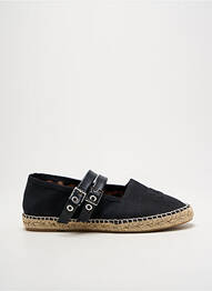 Espadrile țesătură satinată toc plat până la 3 cm negru GANNI femme