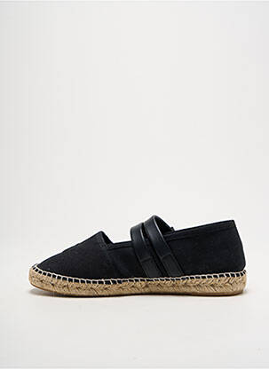 Espadrile țesătură satinată toc plat până la 3 cm negru GANNI femeie