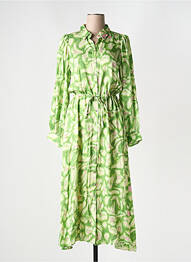 Rochie lungă mâneci lungi mâneci lungi verde ESQUALO femeie