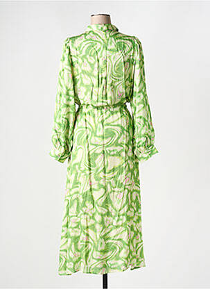 Rochie lungă mâneci lungi mâneci lungi verde ESQUALO femeie