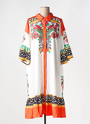 Rochie midi portocaliu BUBBLEE femeie