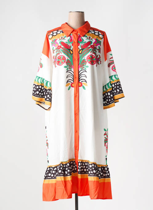 Rochie midi portocaliu BUBBLEE femeie