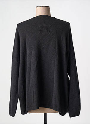 Vestă cu mâneci lungi elasticitate negru APRIL VINTAGE femeie