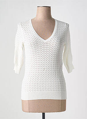 Pulover alb ESQUALO femeie