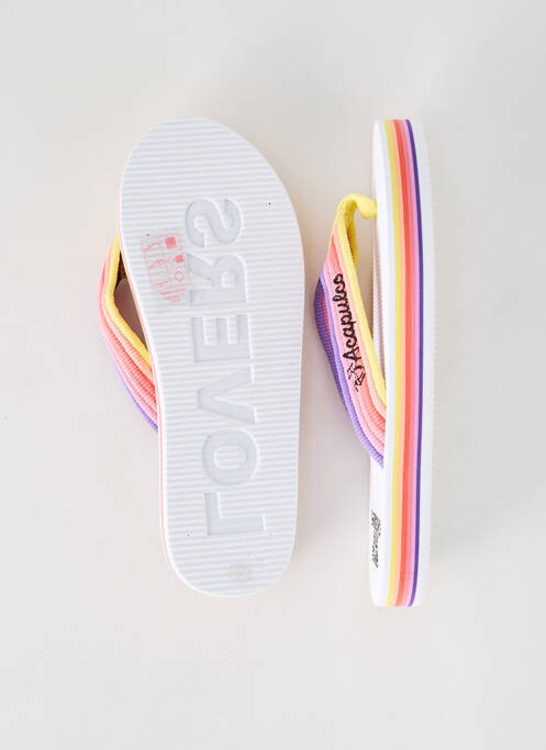 Șlapi galben LOVERS BAY CLUB femeie