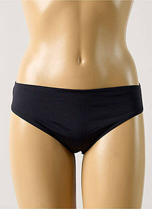 Chilot efect material satinat negru ANTINEA femeie