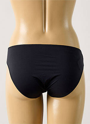 Chilot efect material satinat negru ANTINEA femeie