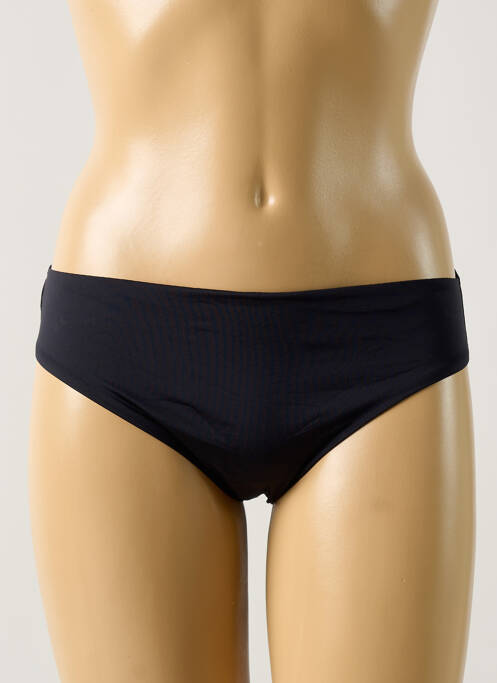 Chilot efect material satinat negru ANTINEA femme