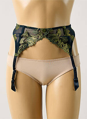 Corset/jartieră broderie verde AUBADE femeie