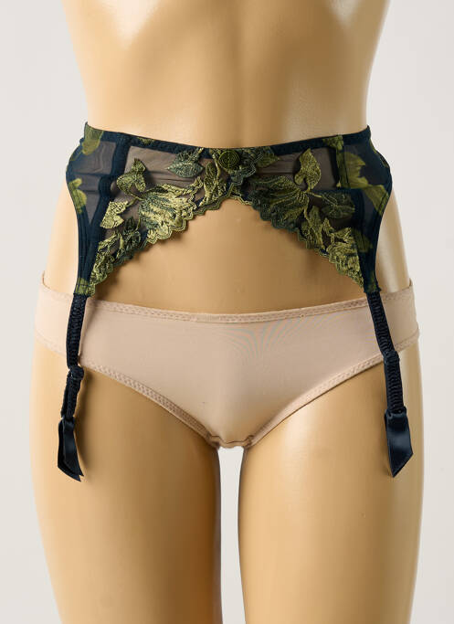 Corset/jartieră broderie verde AUBADE femme