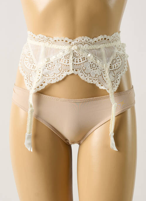 Corset/Jartieră alb BARBARA femeie