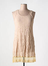 Jupon/fond de rochie broderie maro VIE NOCTURNE femme