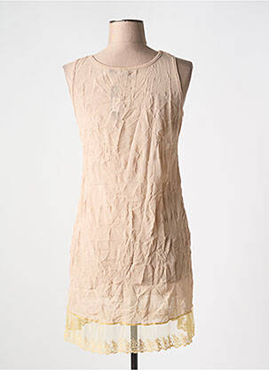 Jupon/fond de rochie broderie maro VIE NOCTURNE femeie