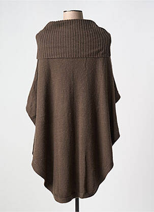 Poncho guler tunisian verde PAUL BRIAL femeie