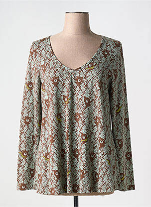 Tricou mâneci lungi mâneci lungi verde L'ÉTANG DES SIRÈNES femeie