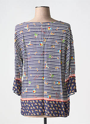Tricou mâneci 3/4 mâneci 3/4 albastru THALASSA femeie