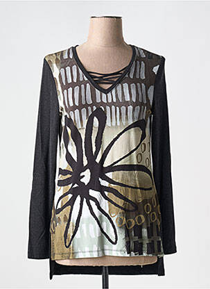Tricou mâneci lungi mâneci lungi negru DOLCEZZA femeie