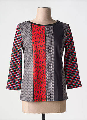 Tricou mâneci 3/4 mâneci 3/4 negru MISSING JOHNNY femeie
