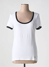 Tricou elasticitate mâneci scurte alb PAUL BRIAL femme