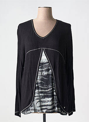 Tricou mâneci lungi mâneci lungi negru THALASSA femeie